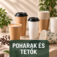CoffeeToGo papírpohár és elviteles éttermi csomagolóanyagok