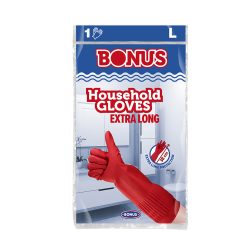 Bonus kesztyű gumi/latex (L) extra hosszú