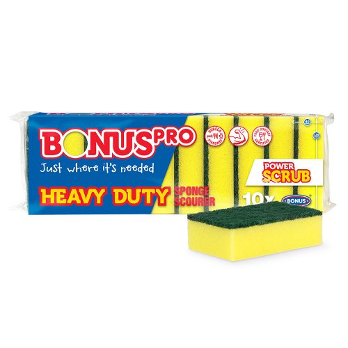 BONUS Pro mosogatószivacs HEAVY DUTY 10db