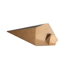   Burgonyás snack papírtasak szósztartóval -L- 16x16x22,5cm