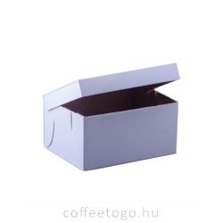 Süteményes fedeles papírdoboz 24x18x12cm fehér