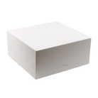Süteményes fedeles papírdoboz 26x26x12cm fehér