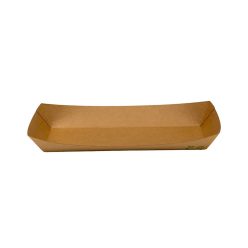 Papírtálka (csónak) Hot-Dog kraft 210x70x37mm