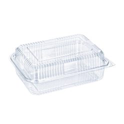 Műanyag süteményes doboz 215x152x81mm TP319 (rPET)