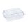 Műanyag süteményes doboz 215x152x81mm TP319 (rPET)