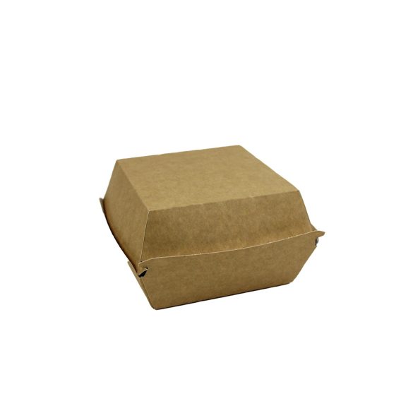 Hamburger doboz 140x140x80mm kraft / white  XL