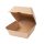 Hamburger doboz 120x120x80mm kraft -XL- PLASTIC FREE