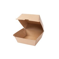 Hamburger doboz 185x185x90mm kraft -XXL-