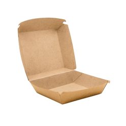 Hamburger doboz 185x185x90mm kraft -XXL-