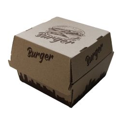 Hamburger doboz 150x150x120mm (Burger mintás)