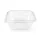 Négyzetes alj 375ml Víztiszta 12x12cm DISHY (PET)
