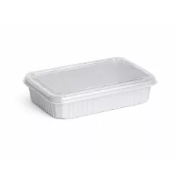 Szögletes doboz 500ml fehér POLLY SET, tetővel együtt