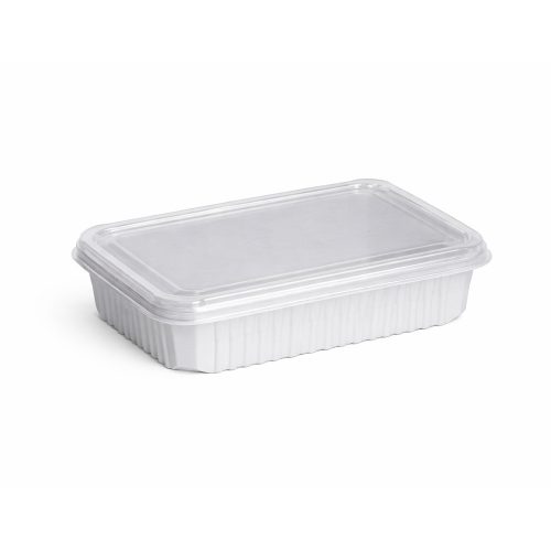 Szögletes doboz 500ml fehér POLLY SET, tetővel együtt