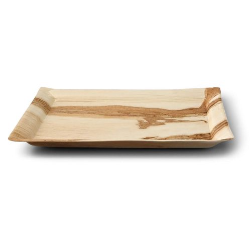 Pálmalevél catering tálca 3 személyes 32,5x26,5cm PALMWARE