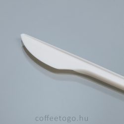 Többször használatos fehér műanyag kés LUXY