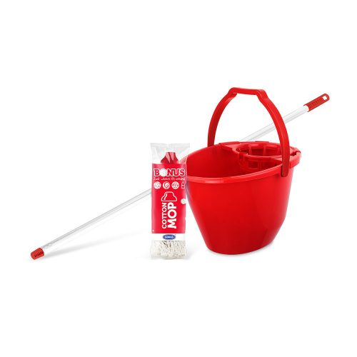 Bonus felmosószett CottonMOP XL vödörrel, piros