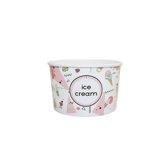 Fagyis papírpohár 245ml ICE CREAM