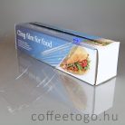 PVC csomagoló fólia, dobozban, 30cm x 150 méter, késes