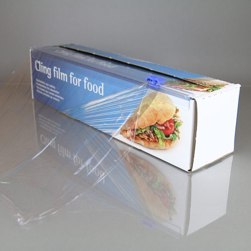 PVC csomagoló fólia, dobozban 45cm x 150méter, késes