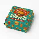 Egyedi márkás hamburger dobozok