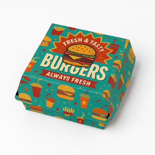 Egyedi márkás hamburger dobozok