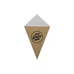 Egyedi márkás Street Food tölcsér