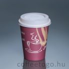 Fehér lebomló CPLA tető a 300/340/450ml-es papírpohárhoz (90mm) CoBio