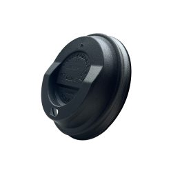   Fekete lebomló CPLA  tető 300-340-450ml-es papírpohárhoz (90mm) CoBio