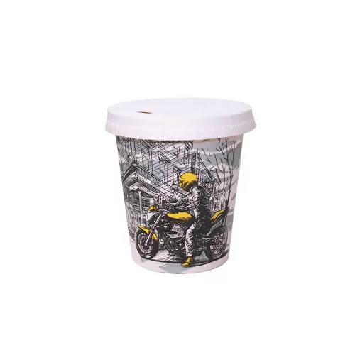 Fehér papír pohártető 340 - 450ml-es papírpohárhoz (90mm)