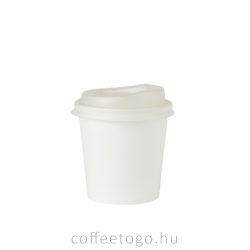 Fehér műanyag tető 100ml-es pohárhoz (65mm)
