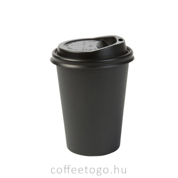 Fekete műanyag tető 100ml-es pohárhoz (62mm)