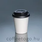 Fekete műanyag tető 180ml-es pohárhoz (70mm)