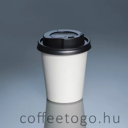 Fekete műanyag tető 180ml-es pohárhoz (70mm)