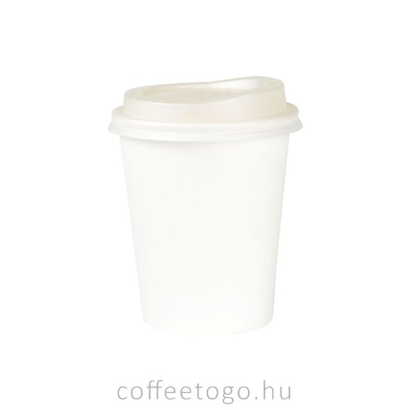 Fehér műanyag tető 180ml-es pohárhoz (73mm)