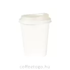 Fehér műanyag tető 220ml-es papírpohárhoz (80mm)