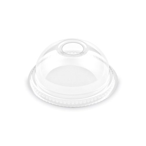 Műanyag gömb-lyukas tető 220ml-es papírpohárhoz (80mm)