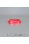 Műanyag tető 300/340/450ml-es pohárhoz, piros (90mm)