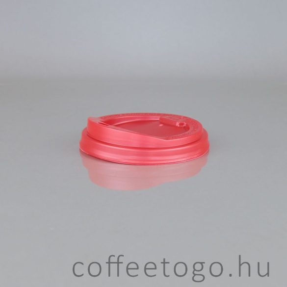 Piros műanyag tető 300/340/450ml-es pohárhoz (90mm)
