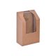 Tortilla/wrap doboz, fedeles 95x50x115mm kraft