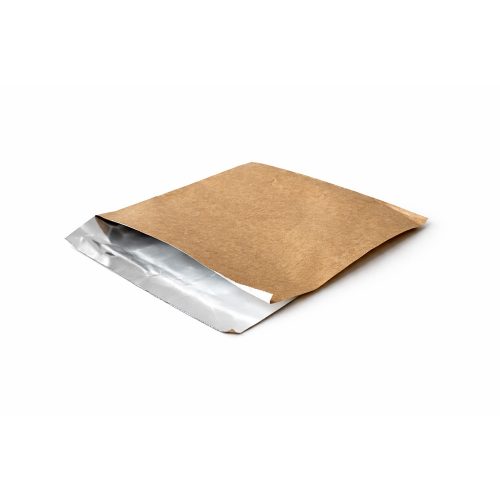 Pita / hamburger papírtasak 17x17,5cm THERMO (Alu) kraft
