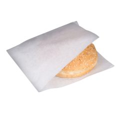 Pita / hamburger papírtasak, fehér, 18×18 cm – tálaláshoz