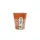 100% lebomló papírpohár 220ml (80mm) műanyagmentes LEAF - narancs