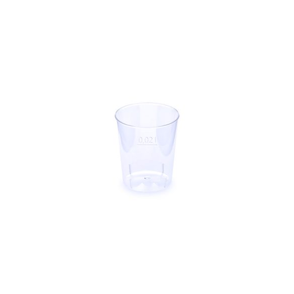 Röviditalos műanyag pohár 2cl