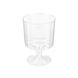 Talpas műanyag borospohár 200ml, újrahasználható