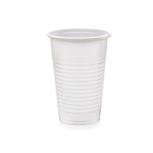 Műanyag pohár 300ml fehér PP