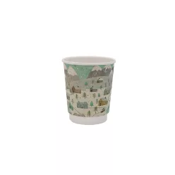 Duplafalú papírpohár 220ml (80mm) WINTER