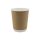 Duplafalú papírpohár 220ml (80mm) KRAFT