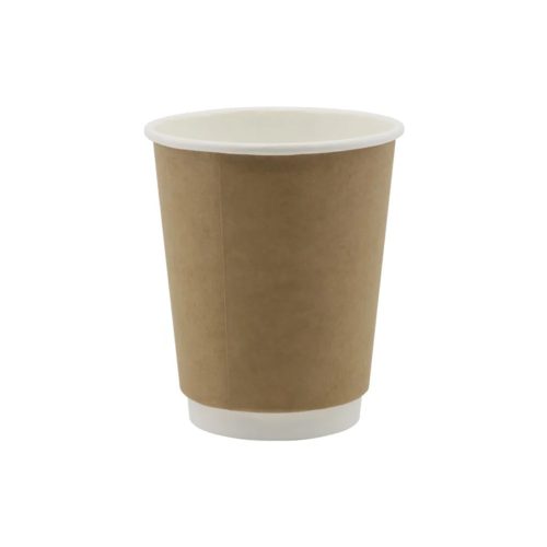 Duplafalú papírpohár 220ml (80mm) KRAFT