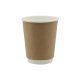 Duplafalú papírpohár 220ml (80mm) KRAFT