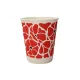100% lebomló papírpohár duplafalú 220ml (80mm) POPPY 3D műanyagmentes